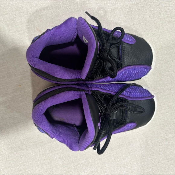 AIR JORDAN TODDLER Kids Air Jordan 13 TD "Purple Venom" Size 8c - Picture 4 of 9